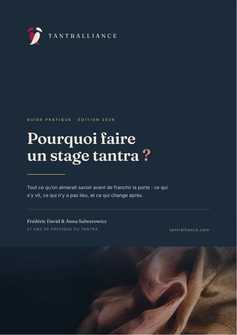 Couverture de l'e-book « Pourquoi faire un stage tantra ? » de Frédéric David et Anna Salwerowicz