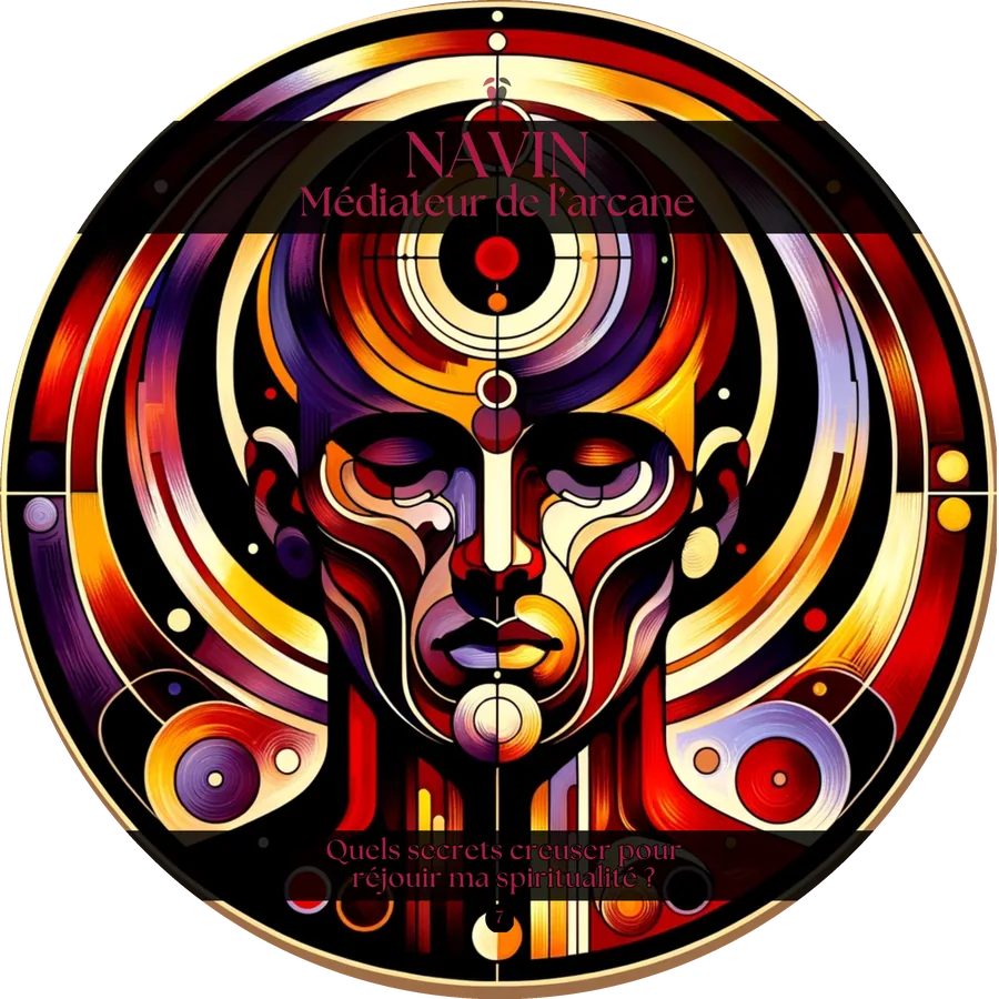 Carte 7 de l'Oracle du Tantra : NAVIN, Médiateur de l'arcane