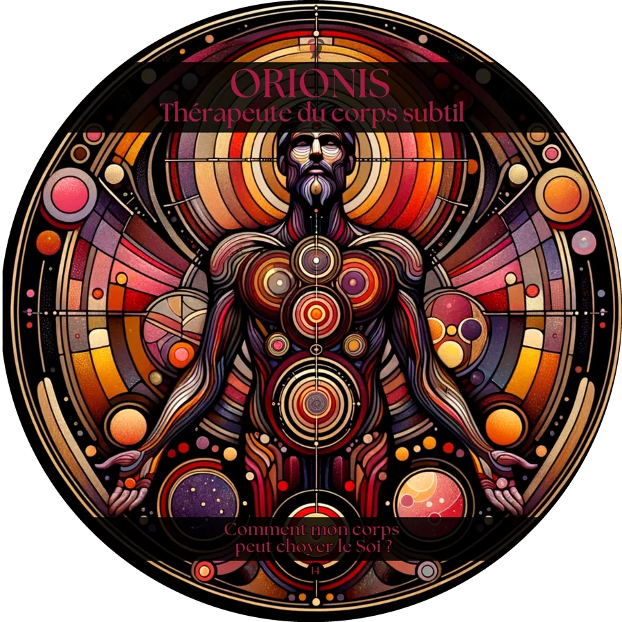 Carte 14 de l'Oracle du Tantra : ORIONIS, Thérapeute du corps subtil
