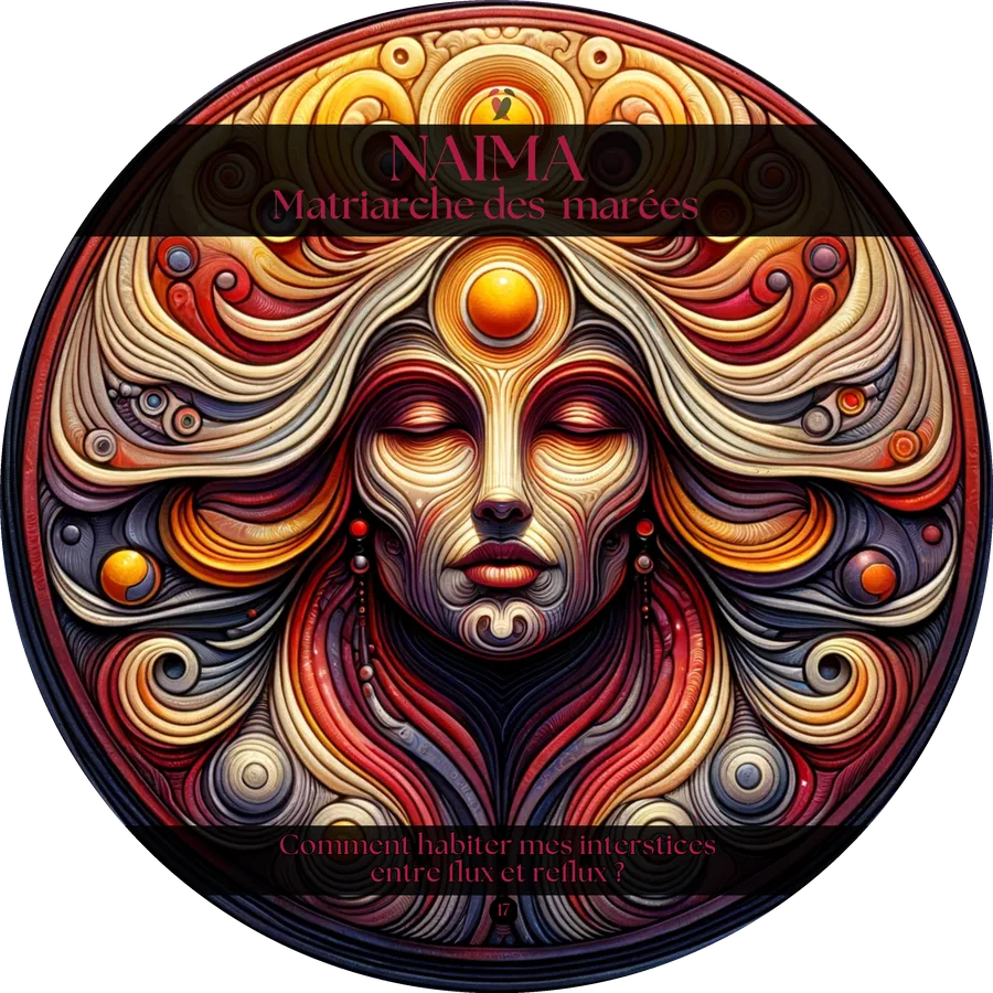 Carte 17 de l'Oracle du Tantra : NAIMA, Matriarche des marées