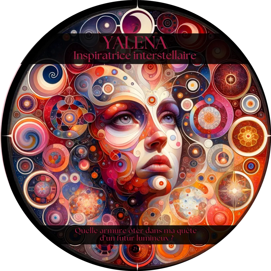 Carte 25 de l'Oracle du Tantra : YALENA, Inspiratrice interstellaire