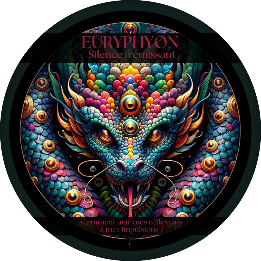 Carte 38 de l'Oracle du Tantra : EURYPHYON, Silence frémissant