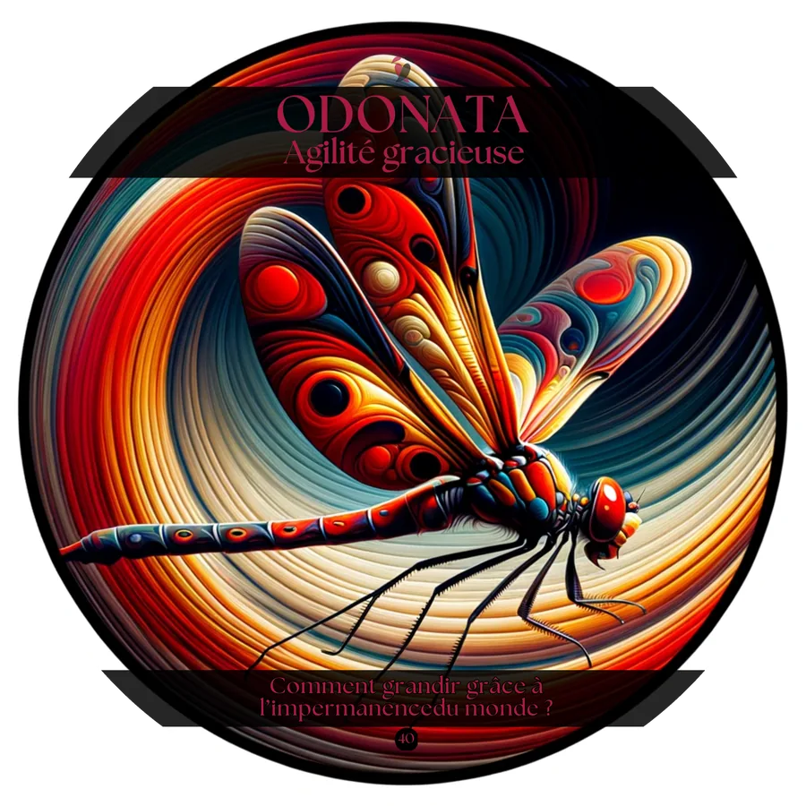 Carte 40 de l'Oracle du Tantra : ODONATA, Agilité gracieuse