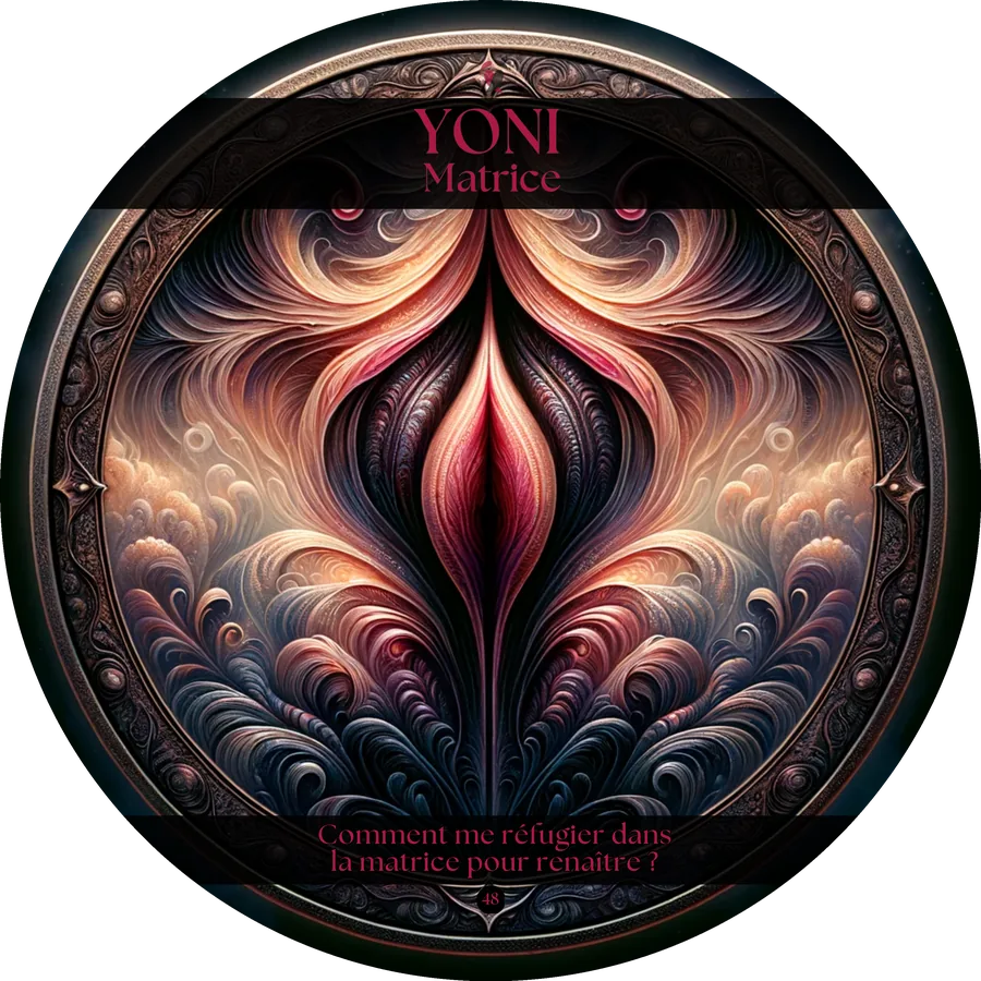 Carte 48 de l'Oracle du Tantra : YONI, Matrice
