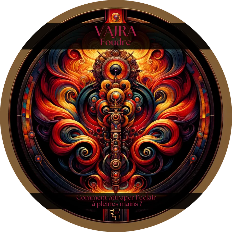 Carte 49 de l'Oracle du Tantra : VAJRA, Foudre