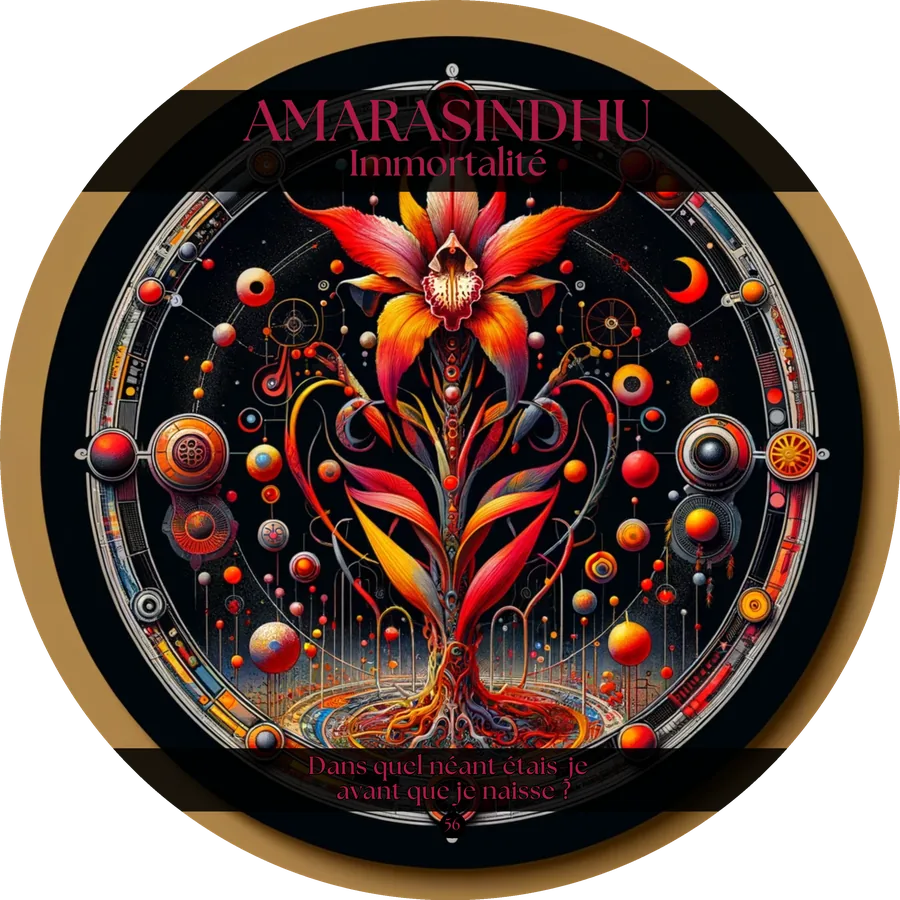 Carte 56 de l'Oracle du Tantra : AMARASINDHU, Immortalité